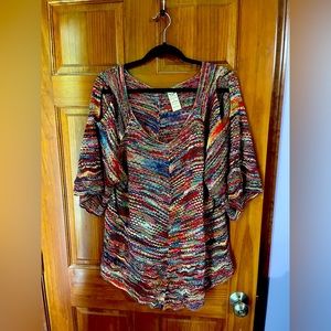 Cold shoulder sweater